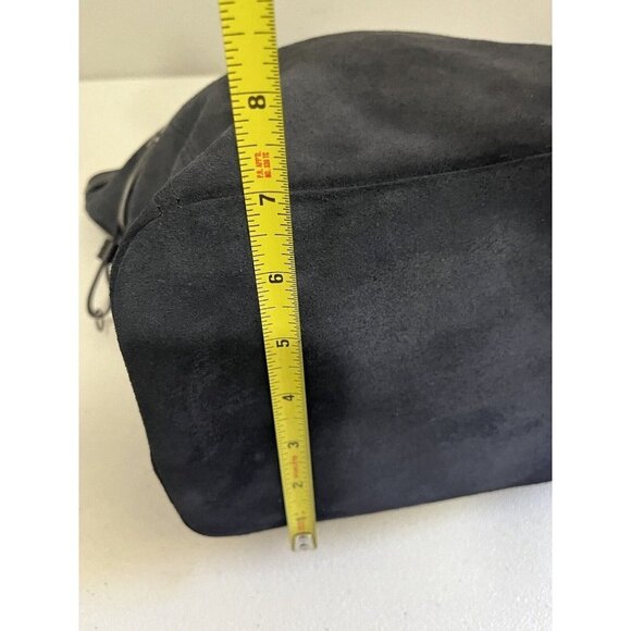 Gianni Bini Large Tote Bag Blue Suede style bucket - Picture 14 of 16